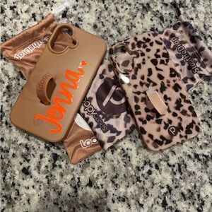 Loopy Case Brown Phone Case & Leopard Print Case for iPhone 16